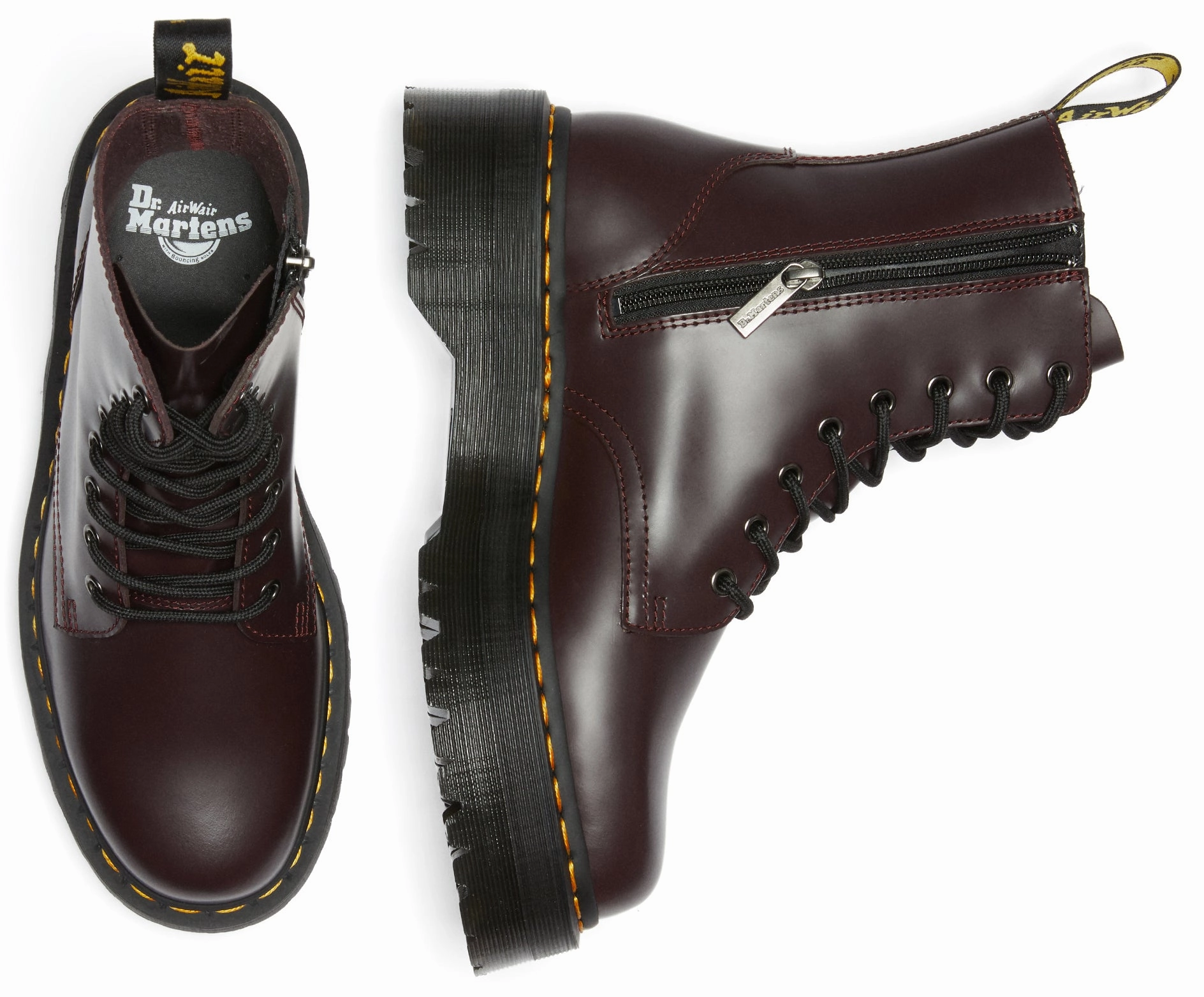 Dr. Martens Jadon Burgundy Smooth Heavy Terrain Day Hike