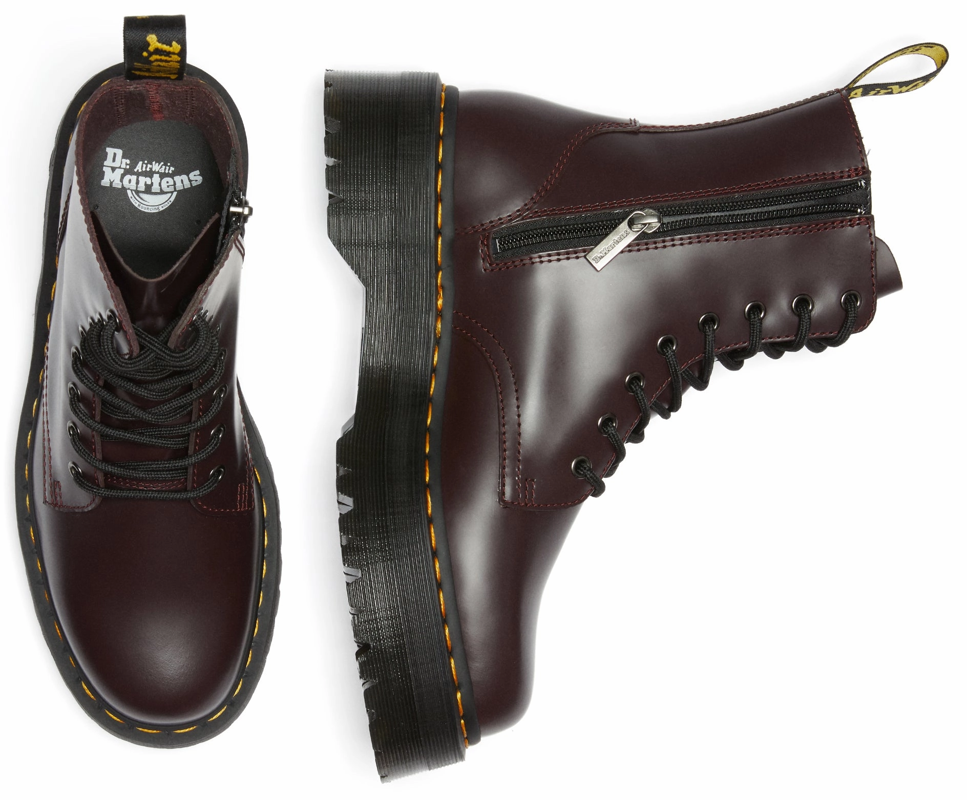 Dr. Martens Jadon Burgundy Smooth Heavy Terrain Day Hike
