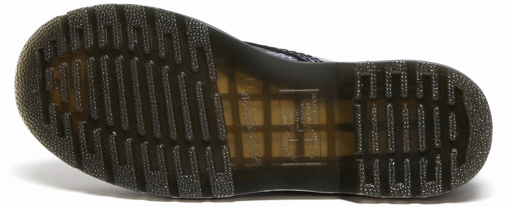 Dr Martens Womens 1460 Pascal Mystic Floral Black Backhand Hiking Boots Chunky Sole