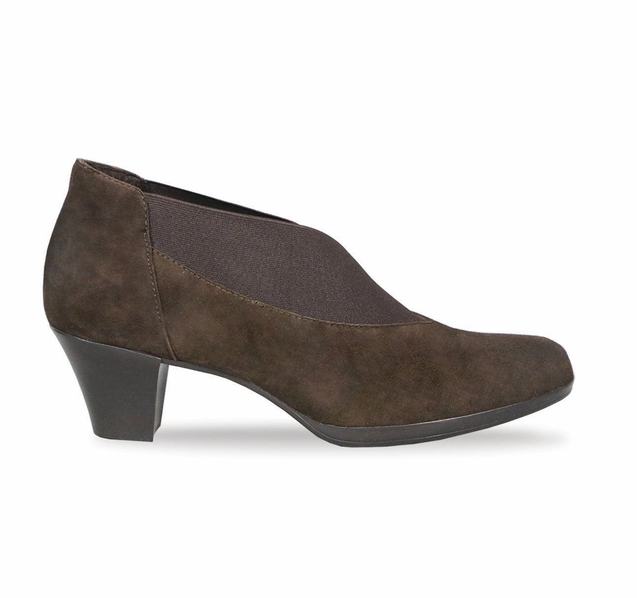 Airy Feel Munro Women's Francee Ankle Bootie Brown Suede