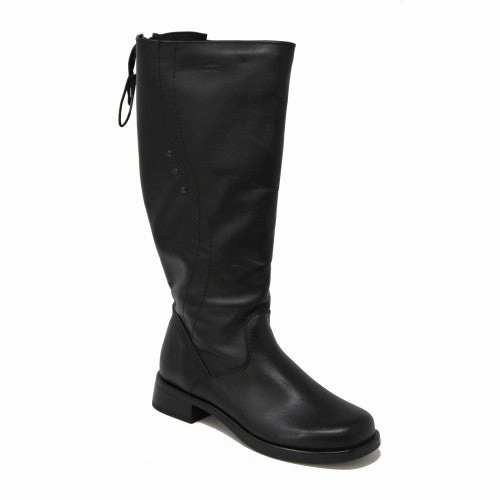 Classic Rough texture Martino Women's Emelyne Boots Black Leather