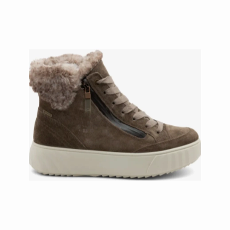 Walking Mountain Proof Ara Women's Mikayla Faux Fur Lined Lace-Up Boot Taiga