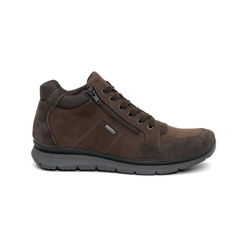 Ara Men's Braxton GORE-TEX Lace & Zip Boot Brown All-Weather Wear Leather