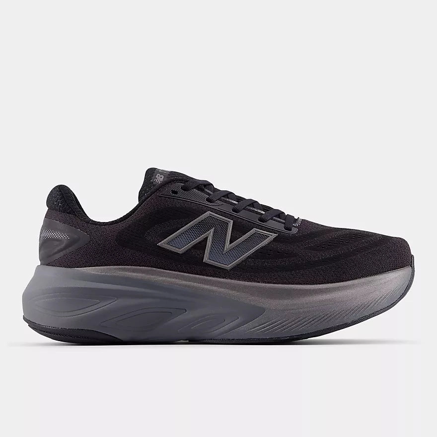 Classy durability No Hassle New Balance Men's Fresh Foam X More v6 Sneaker Black with Castlerock and Black Metallic