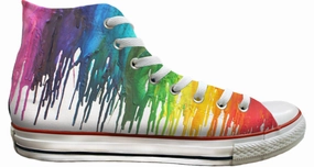 Baggins Original Hi Top Pride Crayon Drip Teen Fun