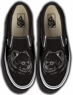 Leather Baggins Original Slip on Pomeranian