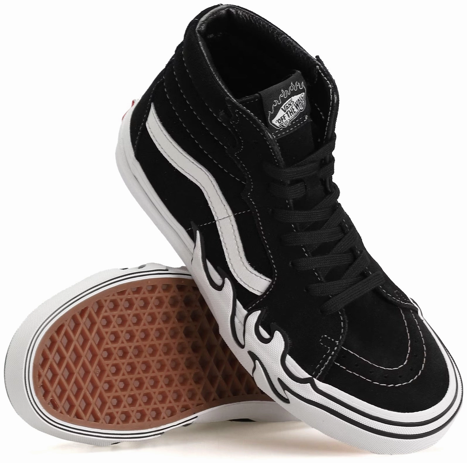 Vans Sk8-Hi Flame Black Narrow Fit spring fresh