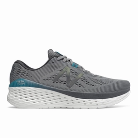 New Balance Men's Fresh Foam More Gunmetal/ Lead/Deep Ozone Blue Vibrant Design
