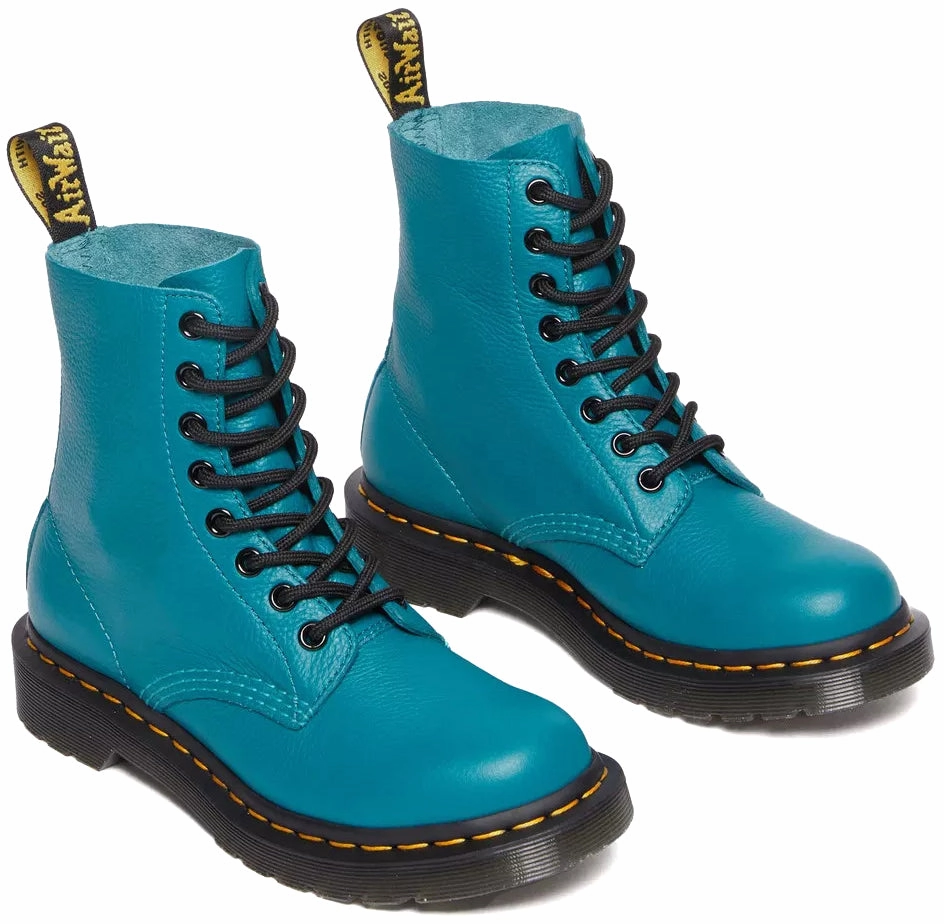 Layered Support Luxury Edge Dr. Martens Womens 1460 Pascal Teal Green Virginia