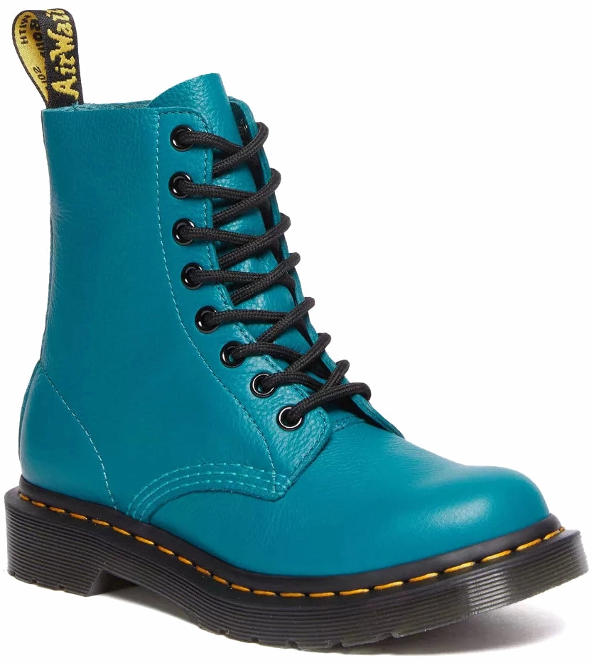 Smooth Style Resistant to wear Dr. Martens Womens 1460 Pascal Teal Green Virginia