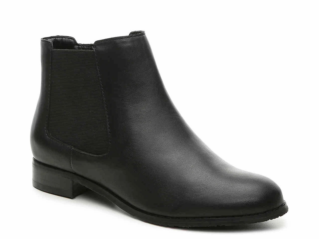 Ros Hommerson Women's Bridget Ankle Boot Black Leather Soft Cushioning