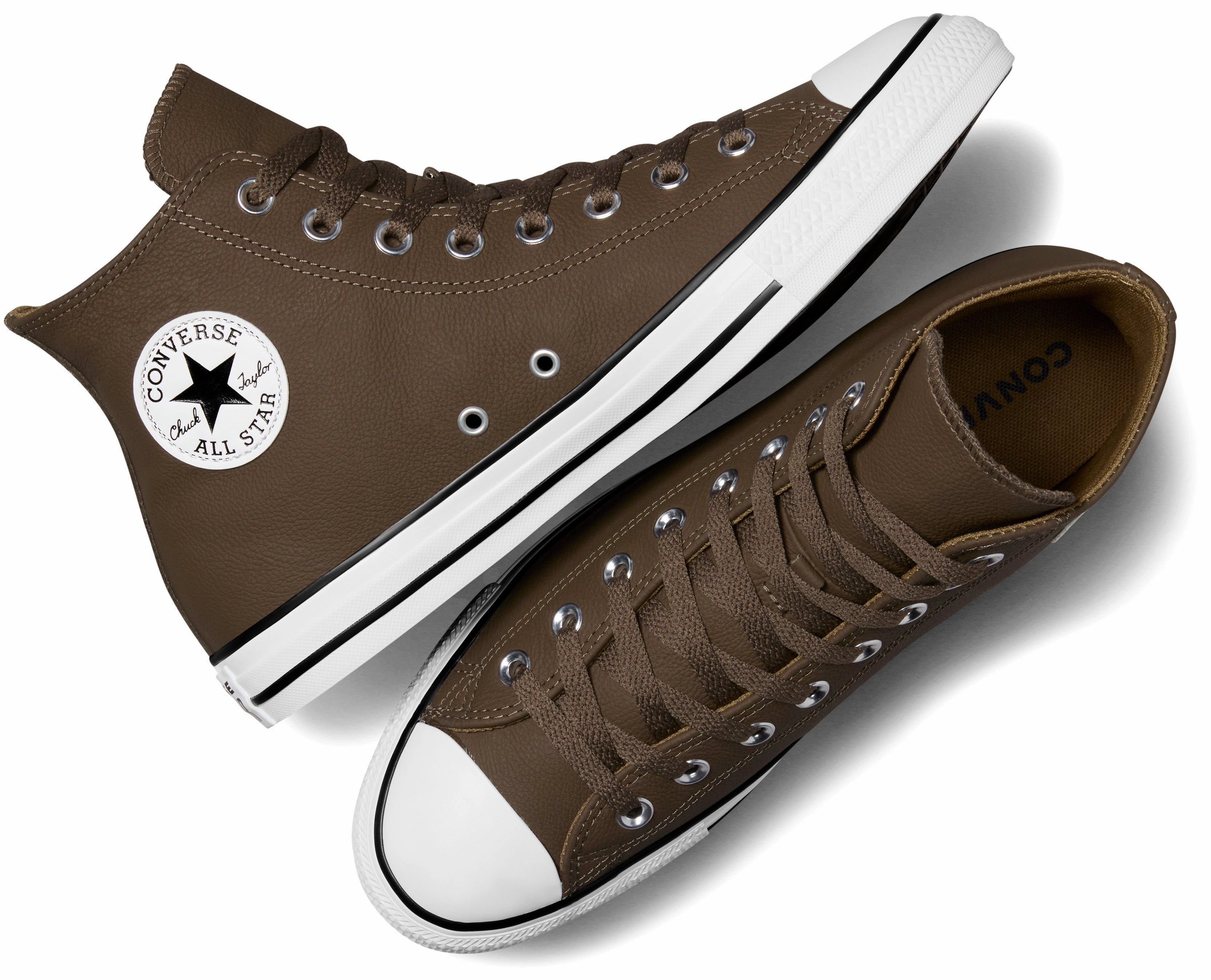 Converse Chuck Taylor All Star Hi Top Leather Engine Smoke Matte Edge