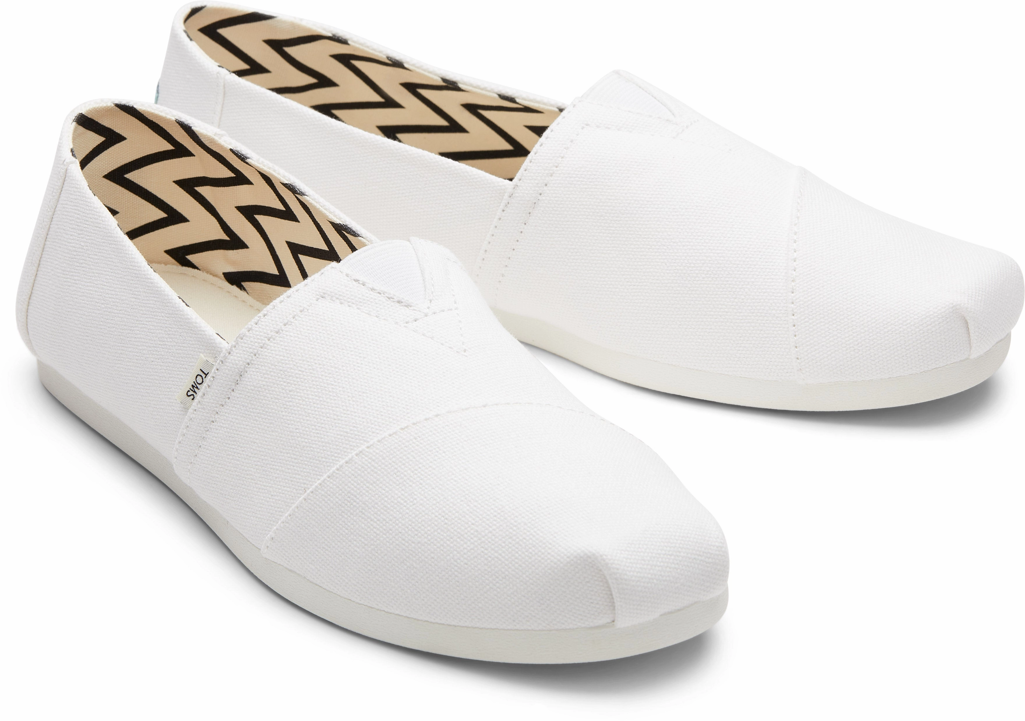 Men's Alpargata Classic - White Canvas All Season Travel Ease