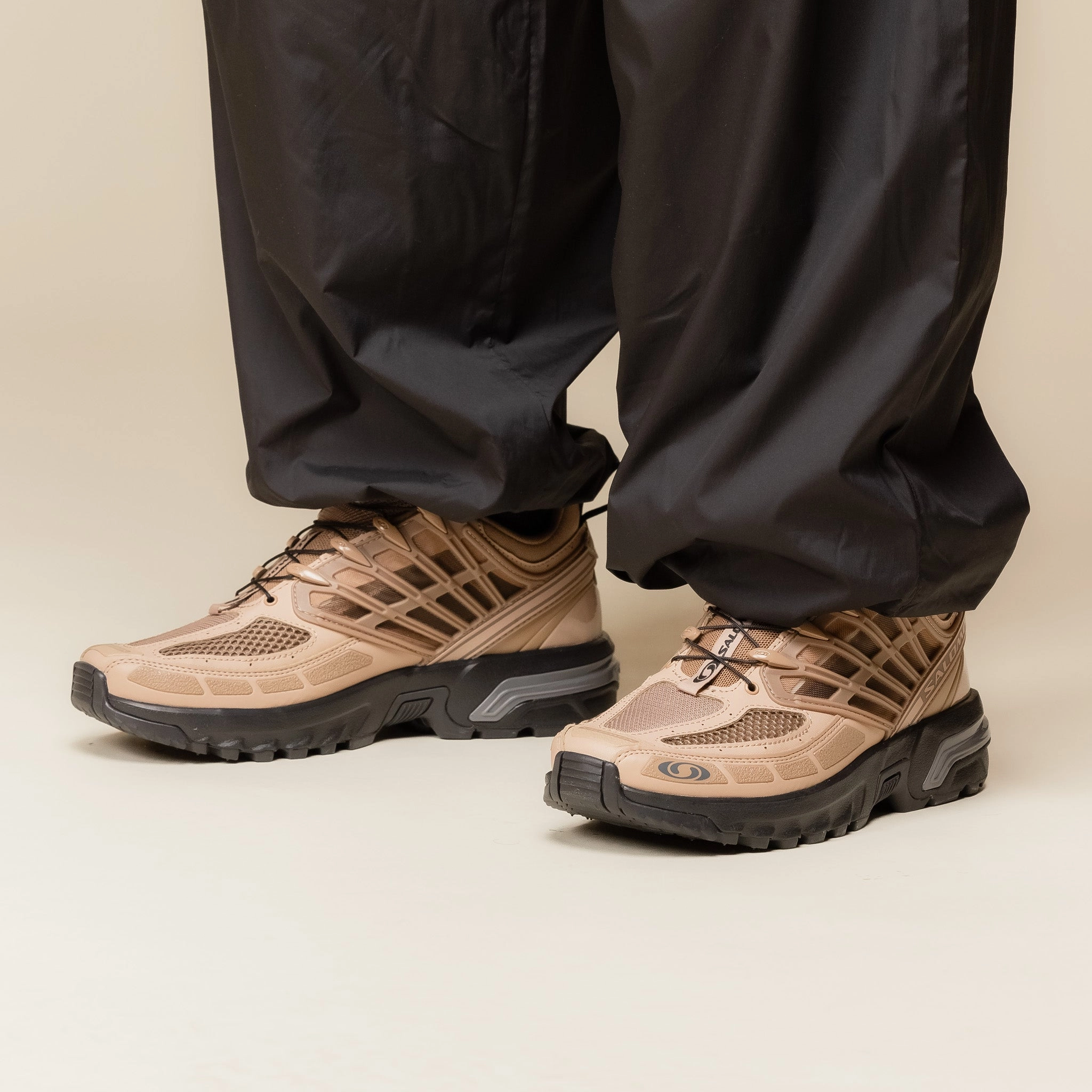 Comfortable Trekking All Day Salomon - ACS Pro - Portabella / Natural / Black