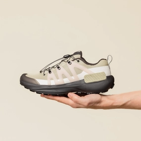 Field Step Anti-slip design Salomon - Genesis Advanced Trainer - Pale Olive Green / Black / Impatiens Pink