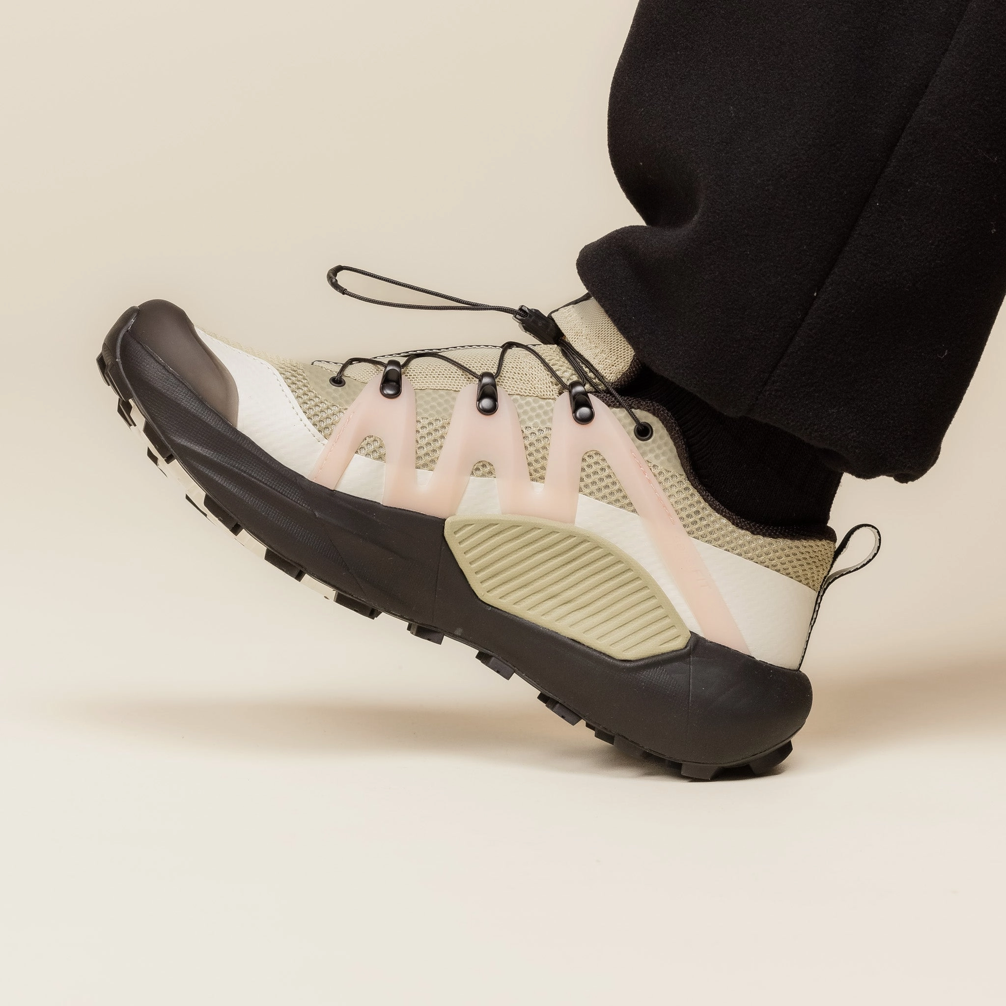 Ankle Protection Salomon - Genesis Advanced Trainer - Pale Olive Green / Black / Impatiens Pink