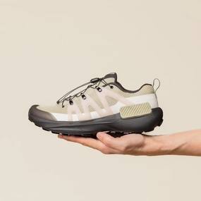 Cyber Mode Durable Fabric Salomon - Genesis Advanced Trainer - Pale Olive Green / Black / Impatiens Pink