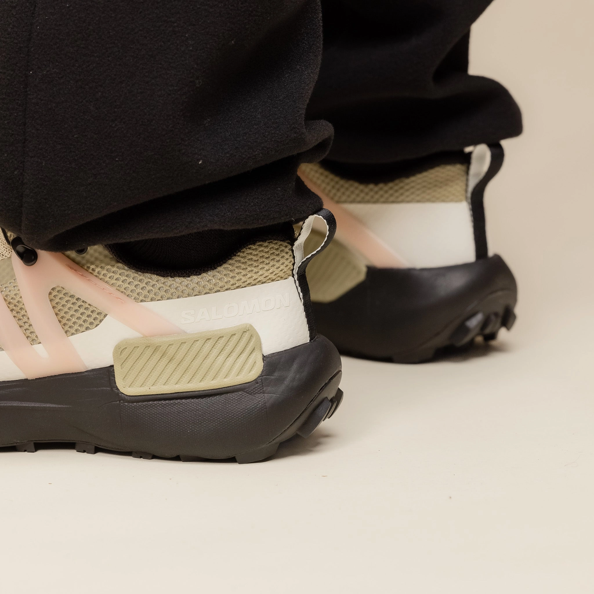 Salomon - Genesis Advanced Trainer - Pale Olive Green / Black / Impatiens Pink Velvet Rich