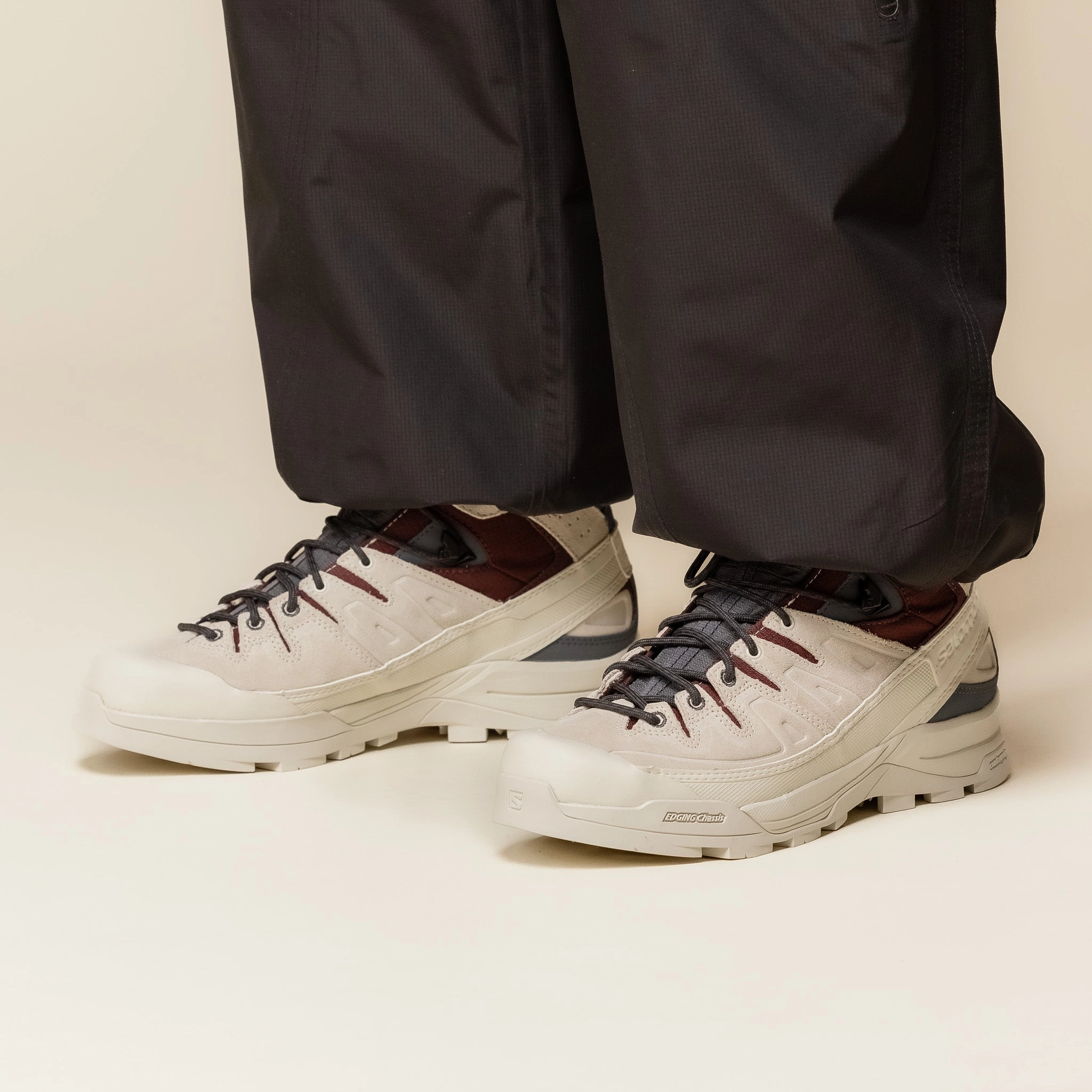 Quick Dry Performance Nature Climber Salomon - X-ALP Mid Gore-Tex - Almond Milk / Catawba Grape / Turbulence