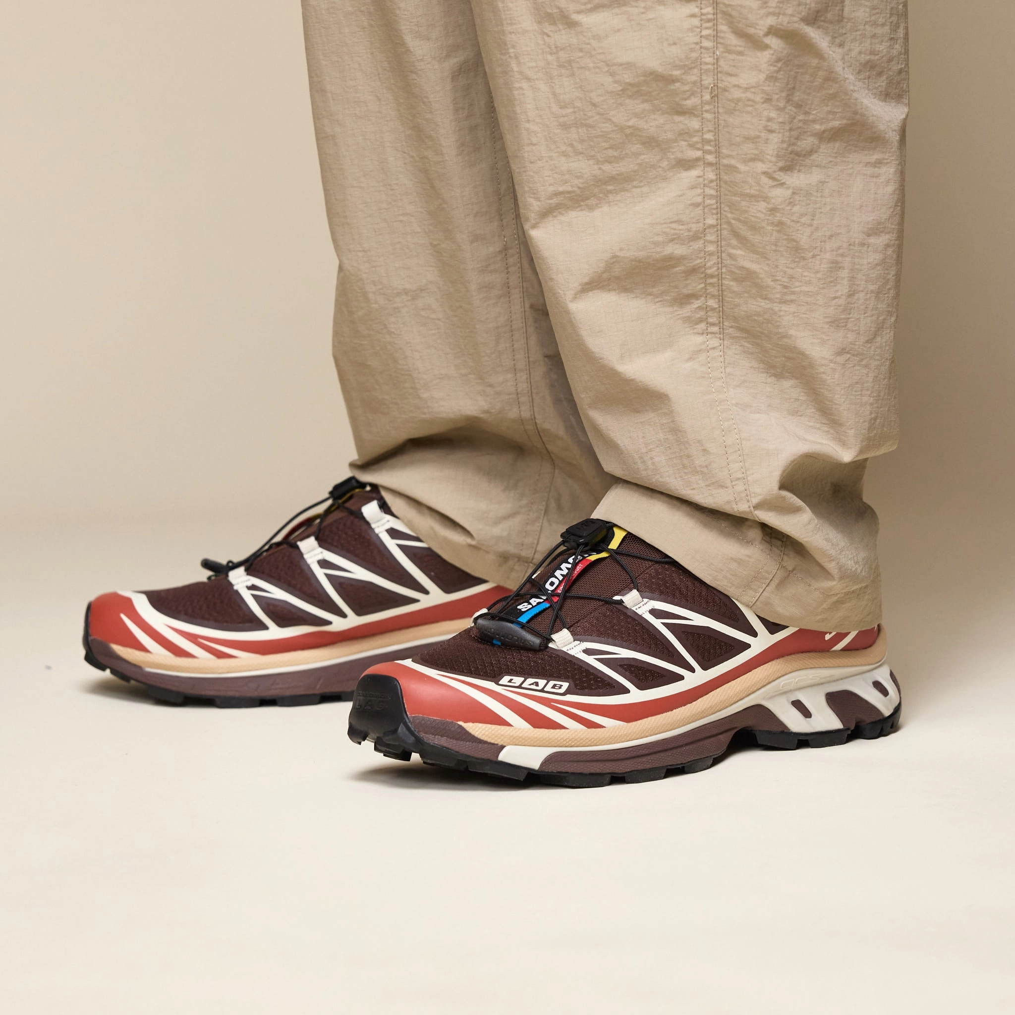 No-Slip Traction Salomon - XT-6 - Roasted Clay / Burnt Ochre / Almond Milk