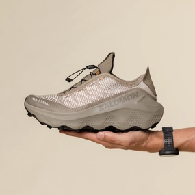 Salomon Advanced - Orava Advanced - Fallen Rock / Stone Gray / Bronze Brown classic - style running shoes outdoor - athlete