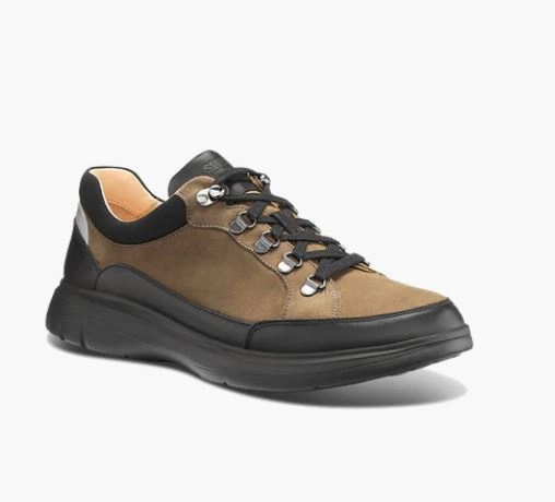 Samuel Hubbard Men's Performance Walker All-Terrain Walking Shoe Loden Green Nubuck Heat Sealed Reinforcement