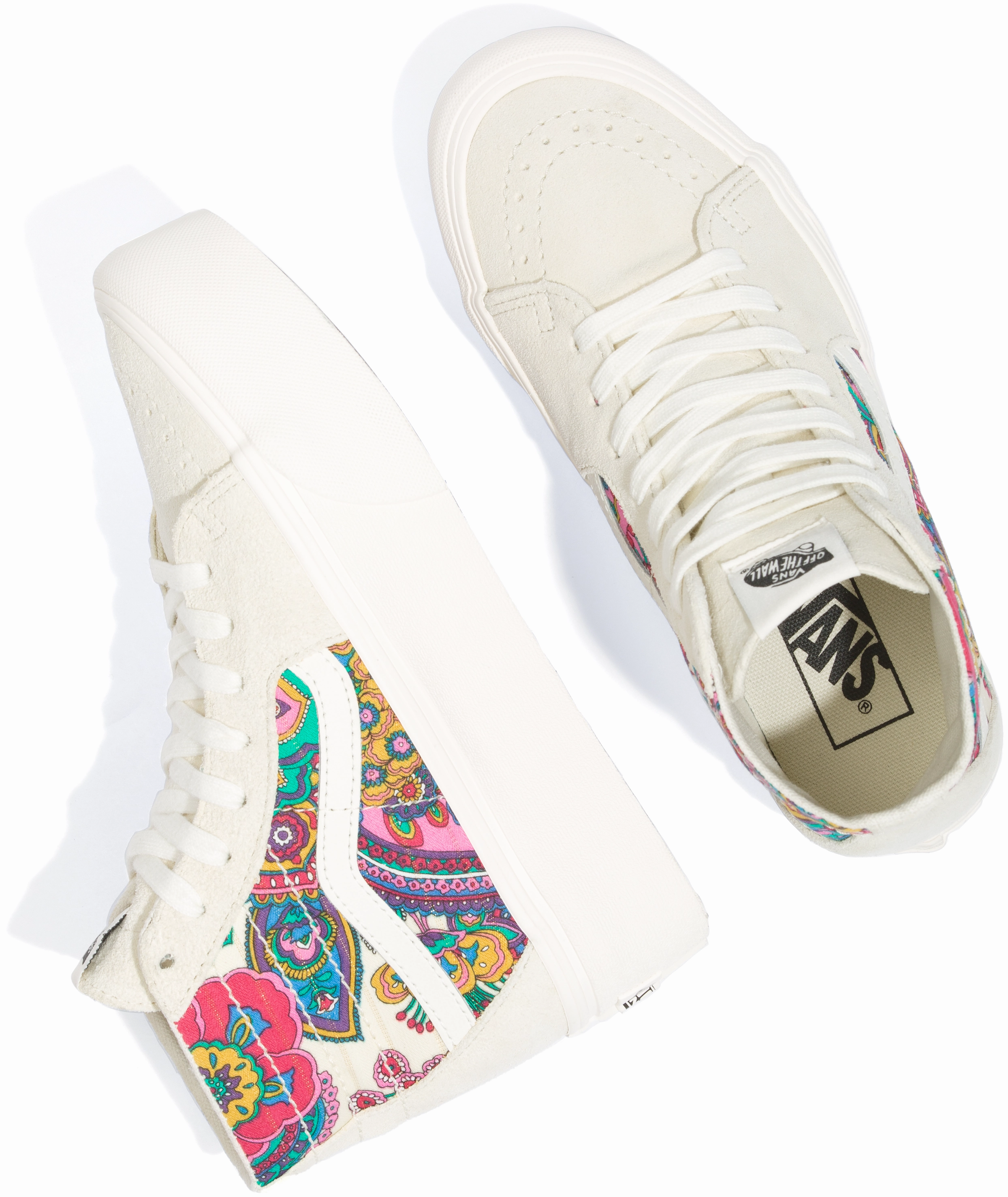 Vans Sk8-Hi Tapered Stackform Paisley Bloom Turtledove Ice Grip