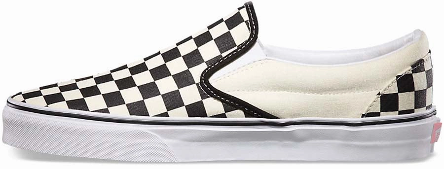 Queen Touch Kind Step Vans Classic Slip-On Checkerboard Black/White