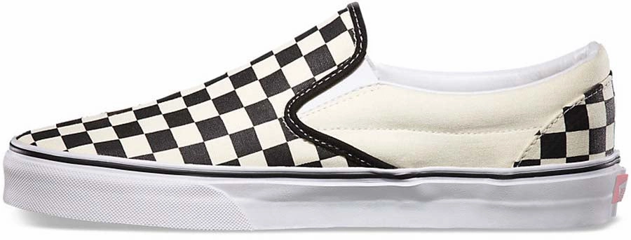Queen Touch Kind Step Vans Classic Slip-On Checkerboard Black/White