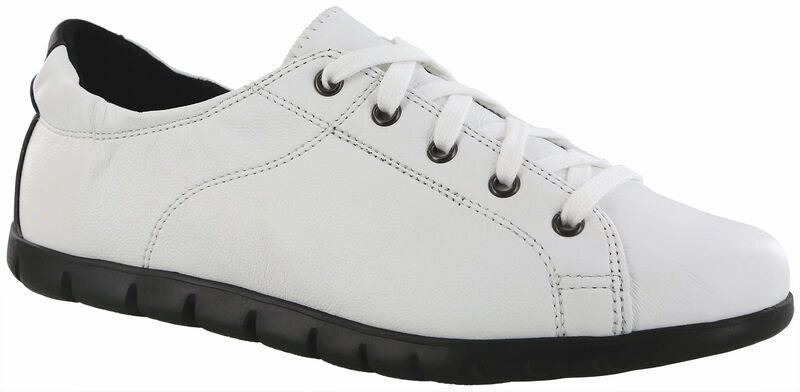 SAS Women's Solstice II Lace Up Flat Chalk/ Shadow Tennis Wear Flex