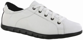 SAS Women's Solstice II Lace Up Flat Chalk/ Shadow orthopedic TPU Stability Cage