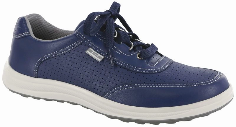 SAS Women's Sporty Lux Active Shoe Blue Perf Wide Toe Box Engineering