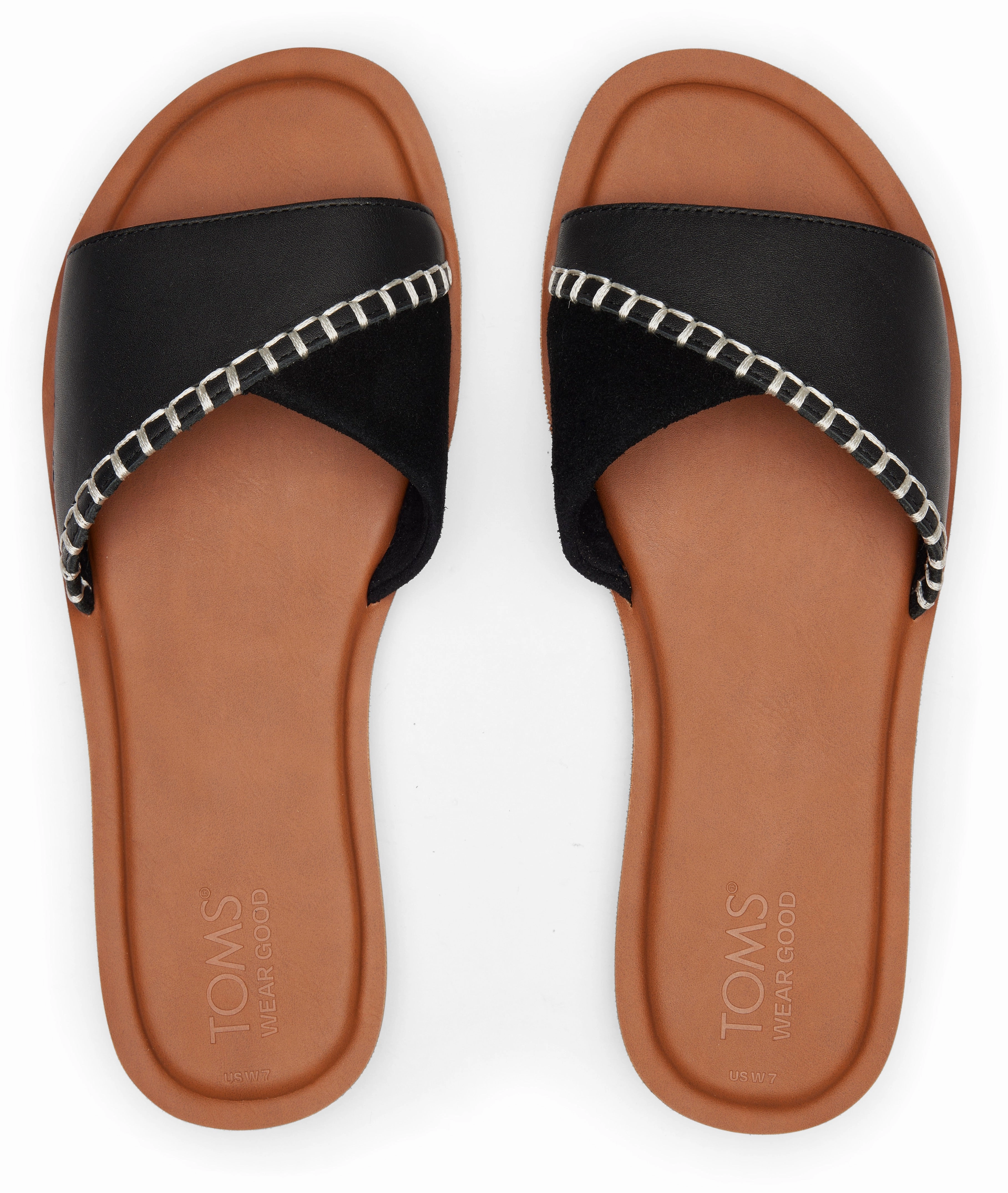 Park Friendly Shea Slide Sandal - Black Leather