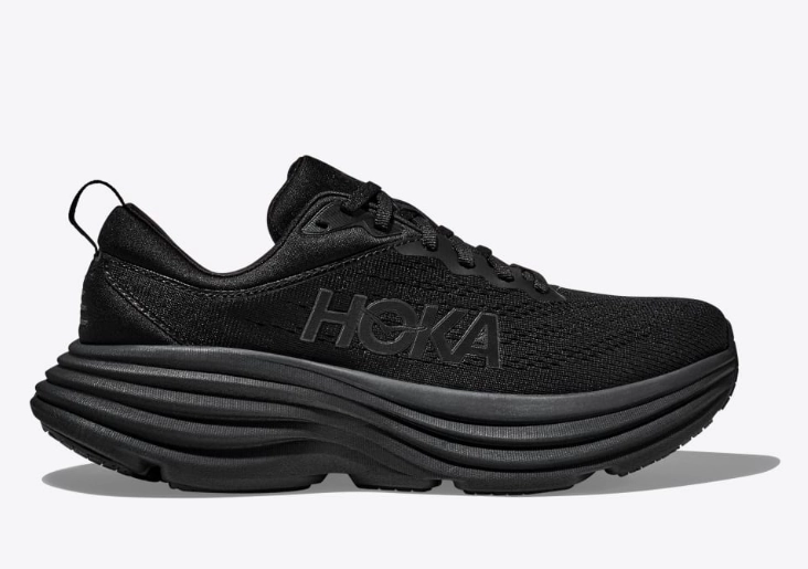 Hoka One One Men's Bondi 8 Sneakers Black Multi Layer Midsole