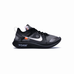 Hyperbolic Logging Cage Elevated traction Nike Zoom Fly Off-White Black Silver