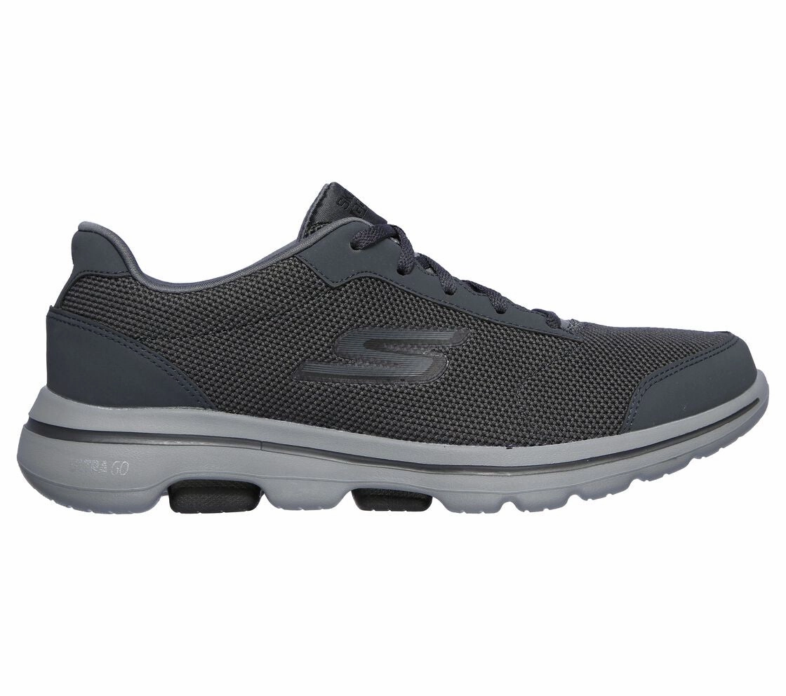 Slim Style All-Day Flexibility Skechers Men's GOwalk 5 Charcoal/Black