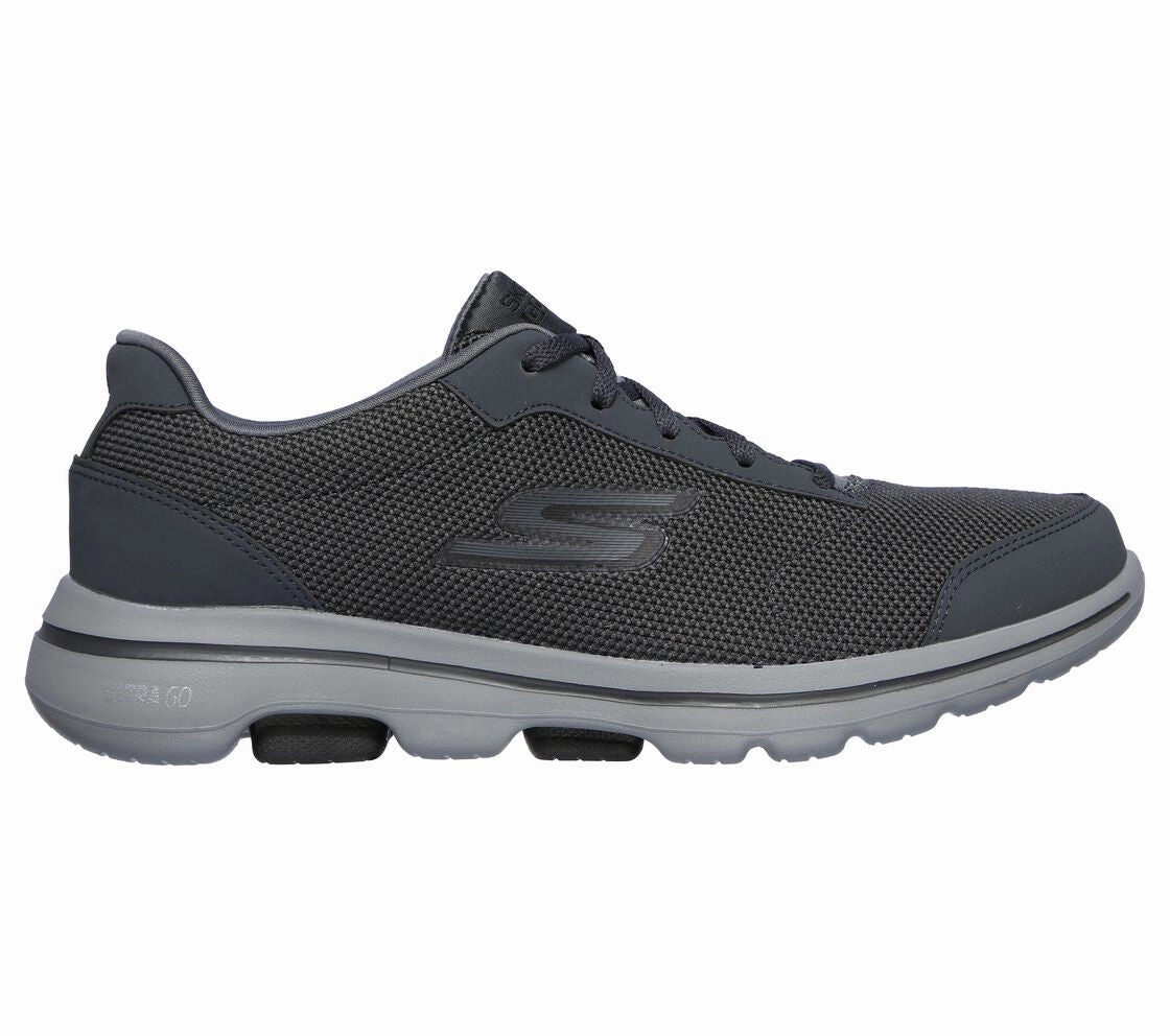Comfort Mesh Skechers Men's GOwalk 5 Charcoal/Black