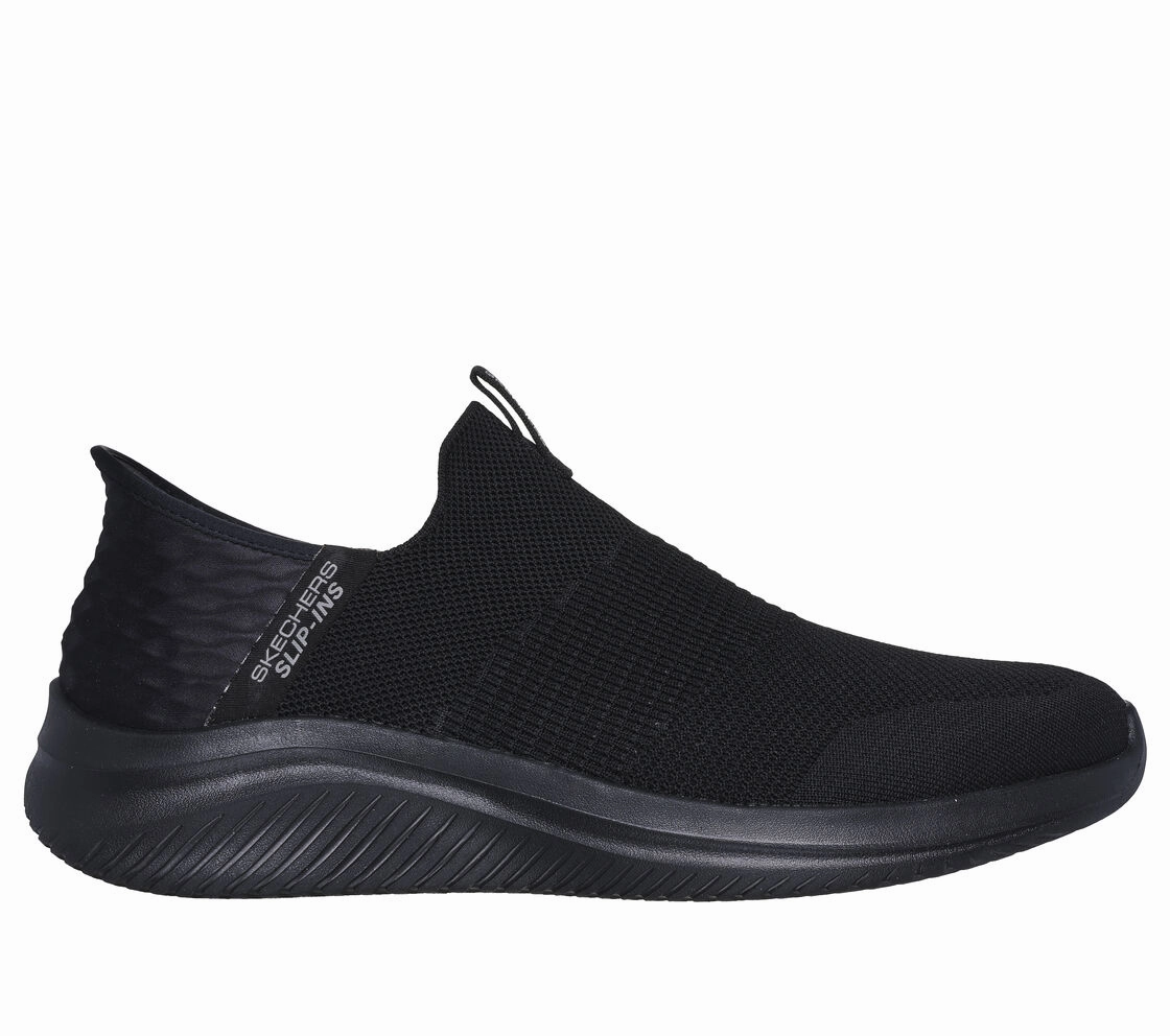 Skechers Men's Slip-ins: Ultra Flex 3.0 - Smooth Step Black Sock Like Fit Shock Absorbing