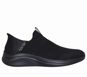 Adjustable Fit Technology Heel Balance Skechers Men's Slip-ins: Ultra Flex 3.0 - Smooth Step Black