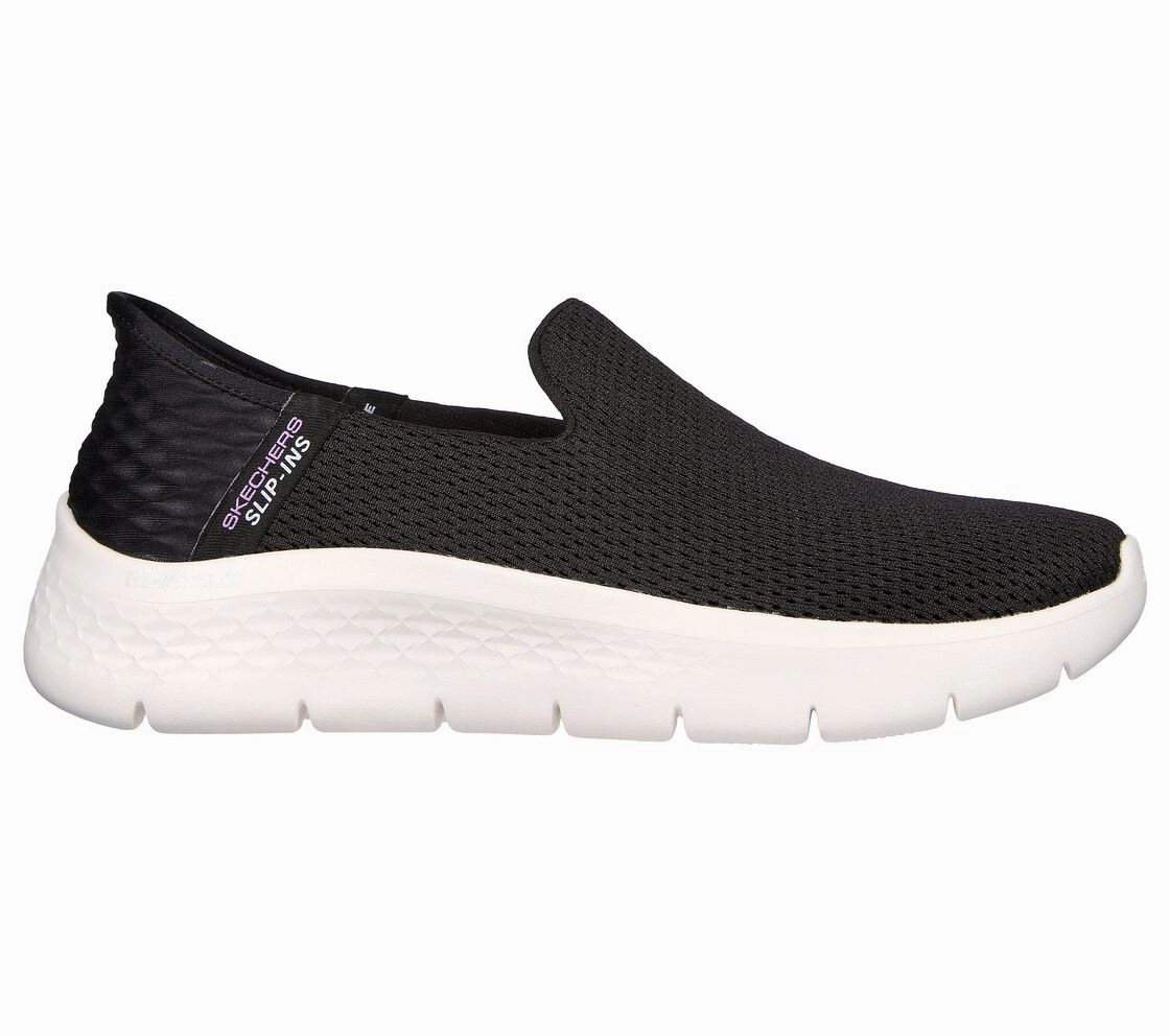 Skechers Women's GO WALK Flex-Relish Slip-ins Hands Free Black/White Fashion Base