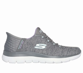 Skechers Women's Slip-ins: Summits - Dazzling Haze Gray Adjustable Heel Lock Sculpted durability