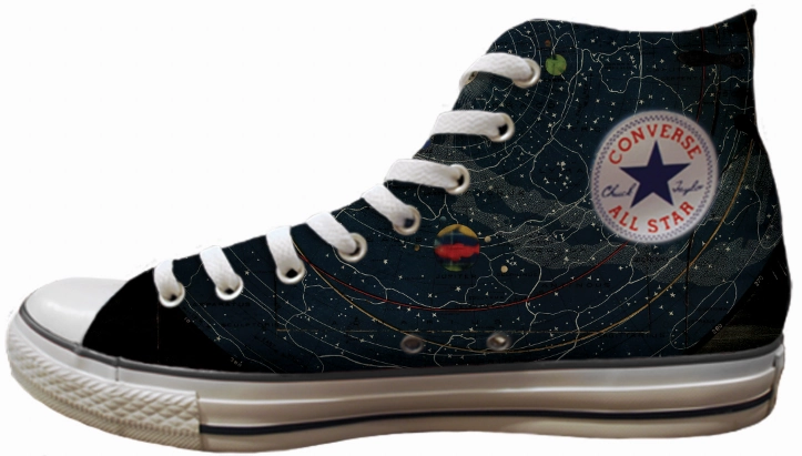 Baggins Original Hi Tops Planetary System Comfortable Insole