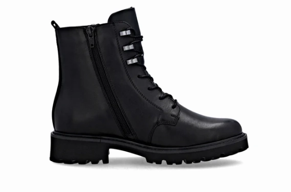Minimalist Style Remonte Women's D8656 Marusha Waterproof lace boot Black/Black