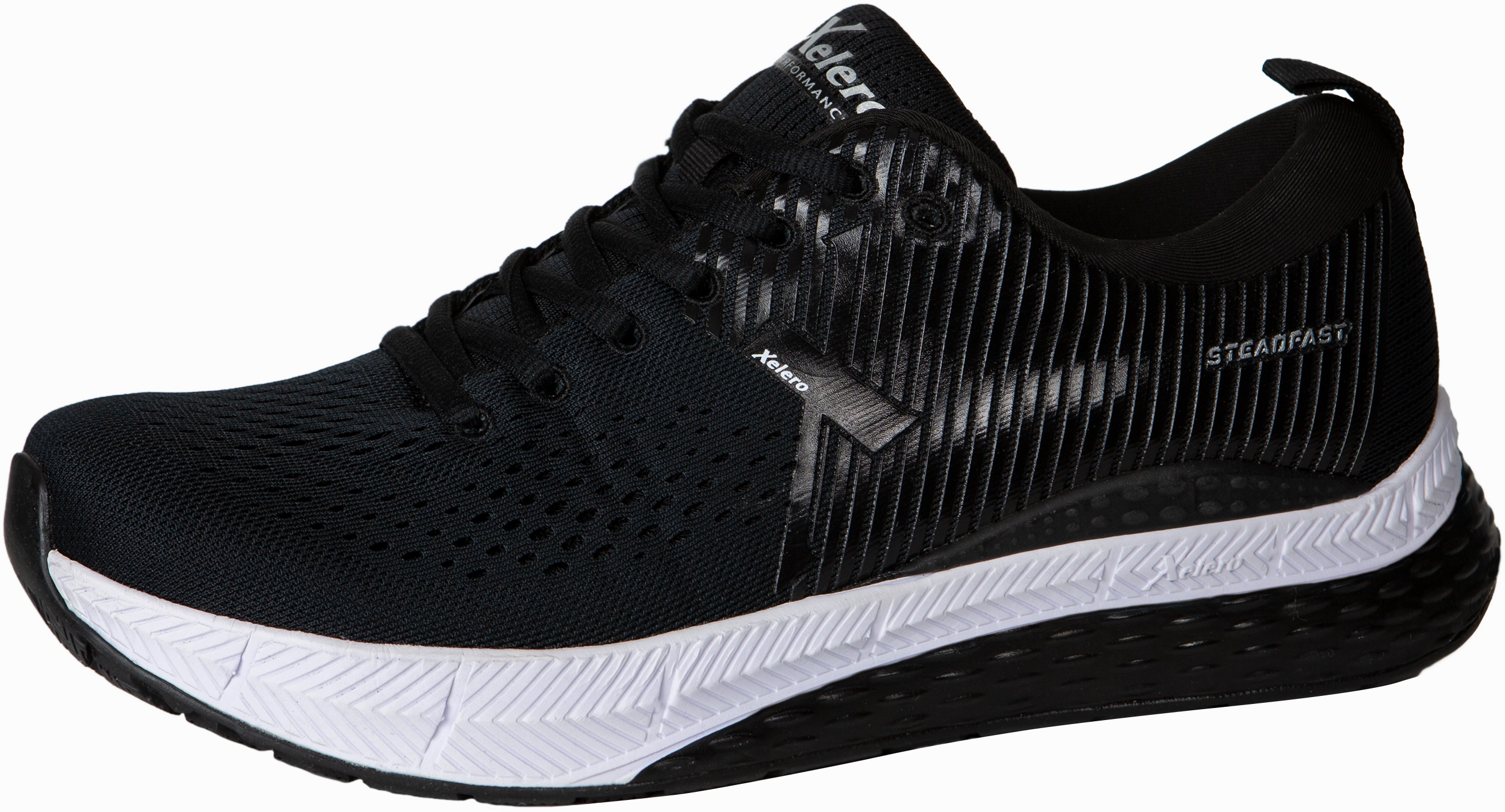 Breathable Support Xelero Men's Steadfast Walking & Running Shoe Black