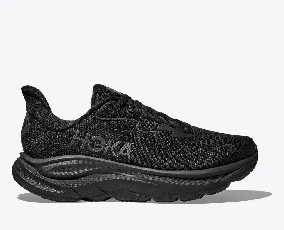 Comfortable Linings Weekend Style Hoka One One Men's Clifton 10 Sneaker Black/ Black
