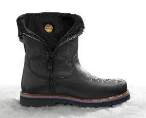 Elastic Sides Samuel Hubbard Men's Snow Lodge Black Leather