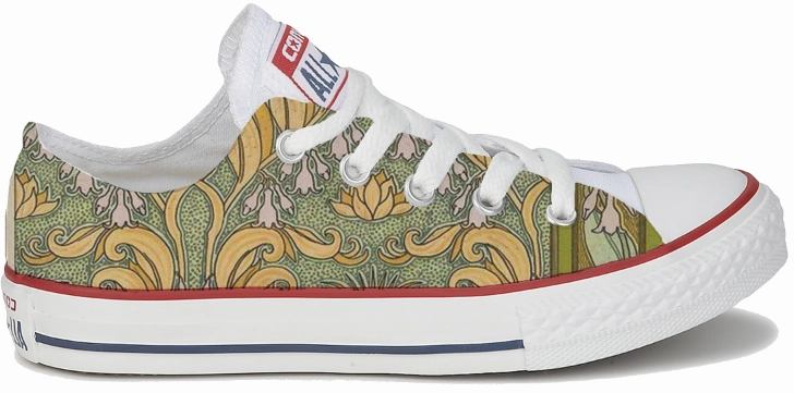 Baggins Original Low Tops Art Nouveau Yellow New York Hill Walk