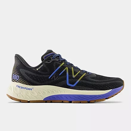 New Balance Women's Fresh Foam X 880v13 Gore-Tex Black With Marine Blue All Day Wear Soft Design