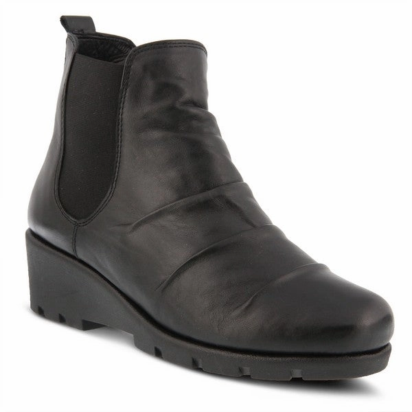 Soft Material Cushioned Spring Step Women's Kalifa Bootie Black