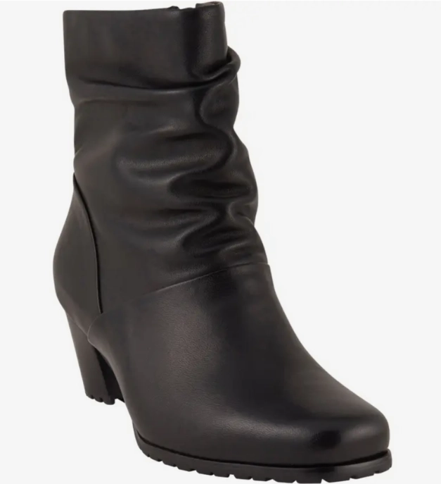 Strong material Classic Design David Tate Women's Kona Leather Bootie Black